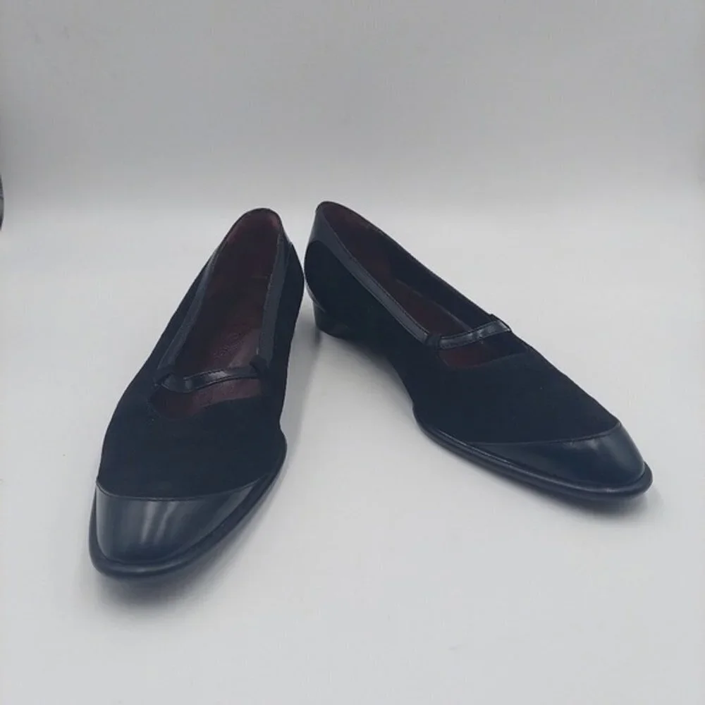 TODS Women's black Suede Leather Mary Jane Flat Loafers. 37.5. - Picture 2 of 7